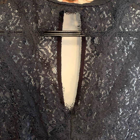 Free People Black Lace Tunic - Picture 3 of 7